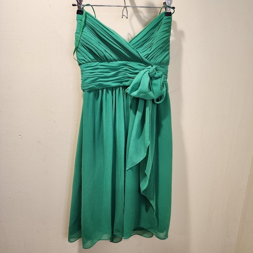 LAUREN By Ralph Lauren Evening Green Strappy  Cocktail Dress size 4